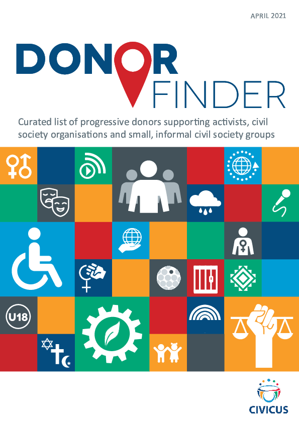 Donor Finder Curated list of progressive donors supporting activists