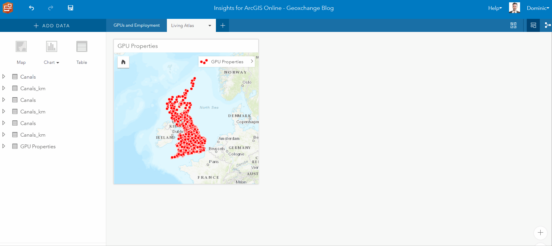 Insights for ArcGIS goes Online! Resource Centre Esri UK