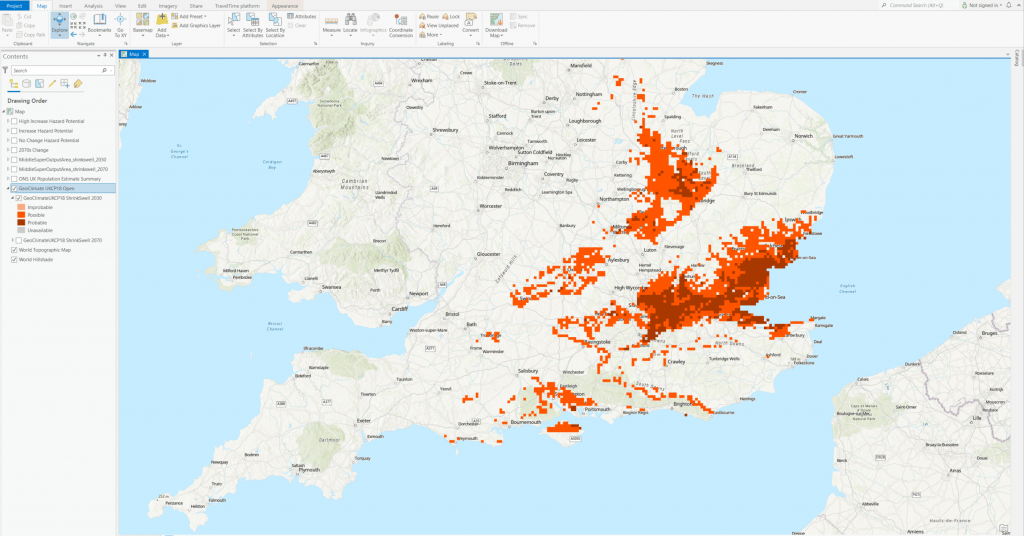Exploring the British Geological Survey subsidence hazard data