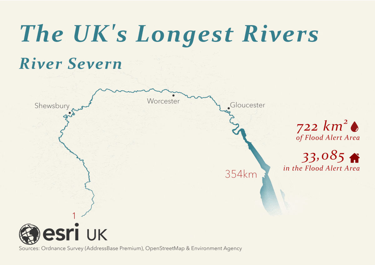 The Uk's Longest Rivers - Resource Centre | Esri Uk & Ireland