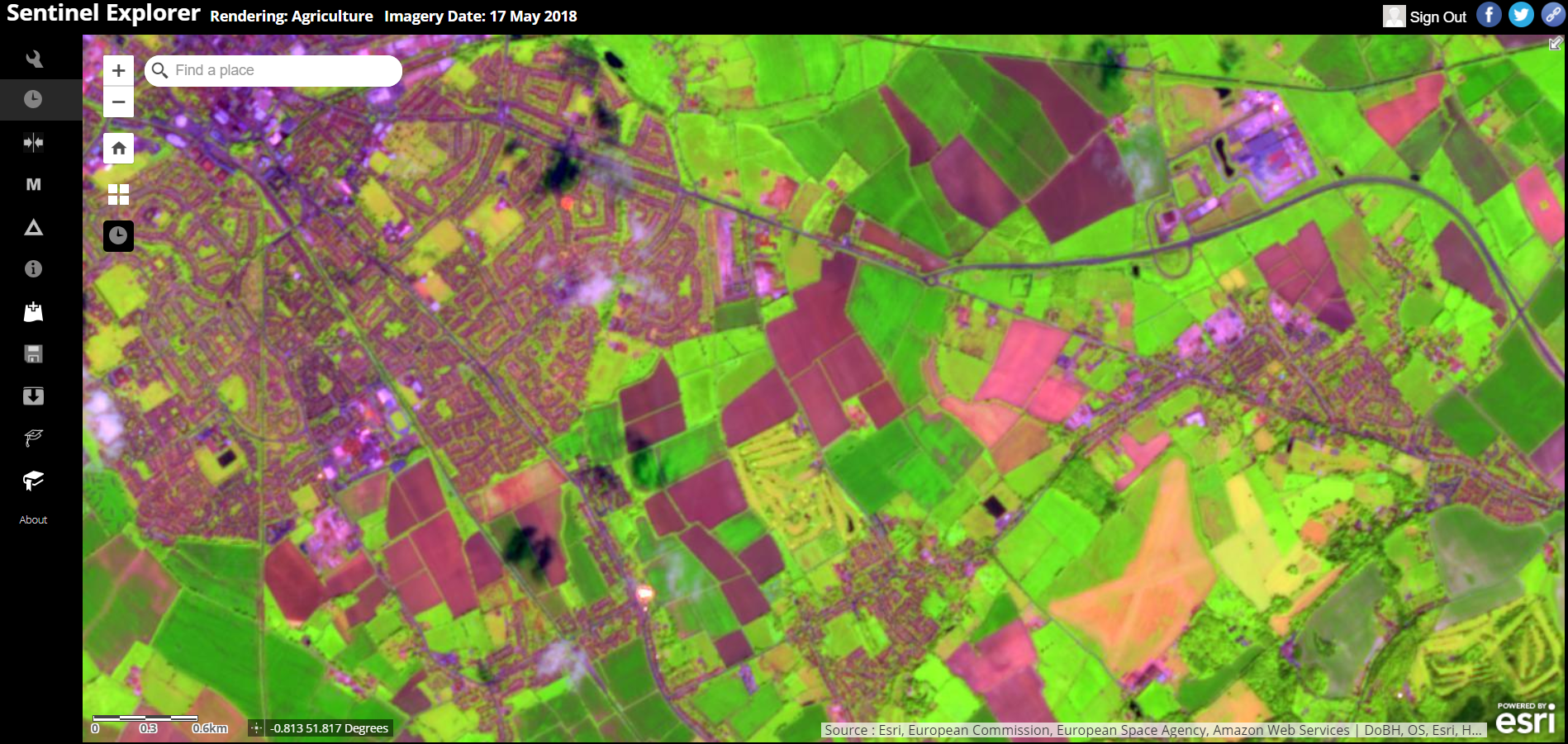 Sentinel2 Imagery added to the Living Atlas Resource Centre Esri