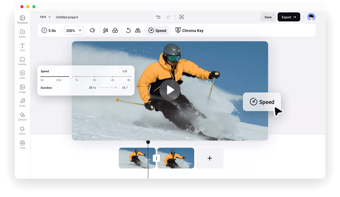 Free Slow Motion Editor Convert Your Videos into Slow Motion Online FlexClip