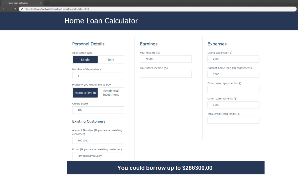 Home Loan Calculator FlexRule Resource Hub