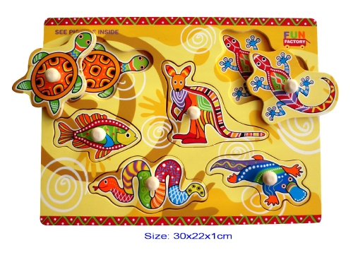 The Store ABORIGINAL PEG PUZZLE Toy/Game The Store