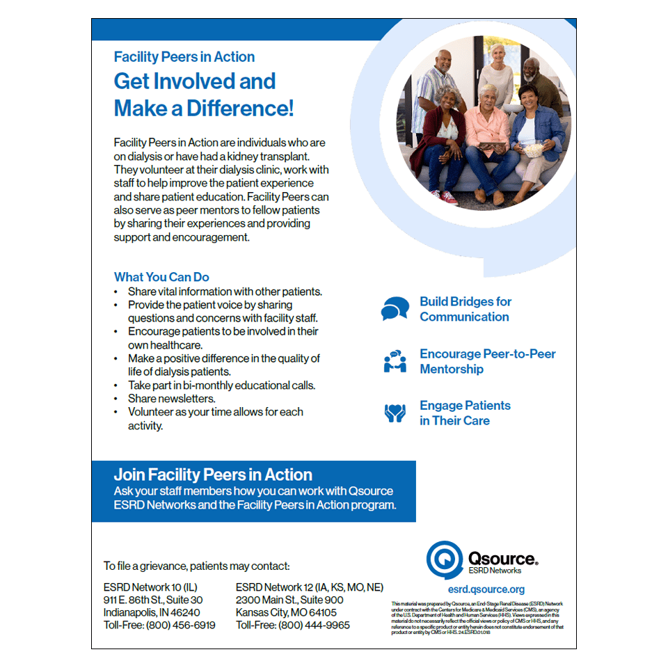 Facility Peers in Action Program Flyer Resourcehub Exchange