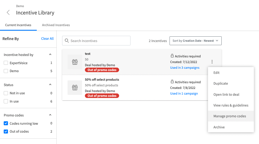 Promotional codes for redirect stores ExpertVoice Advocacy Help