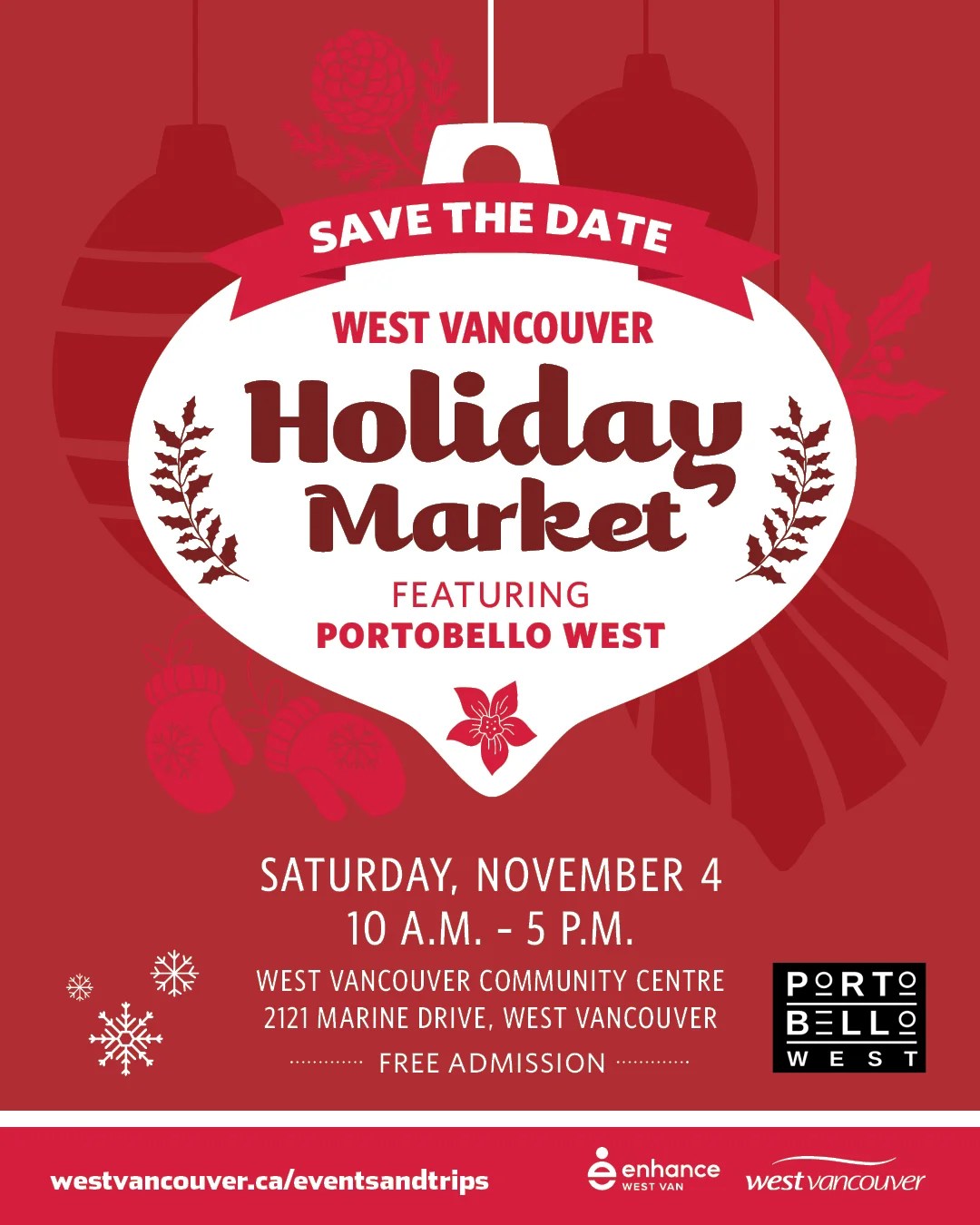 Portobello West's West Vancouver Holiday Market 2023