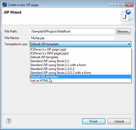Designing JSP with the Visual JSF Editor Genuitec