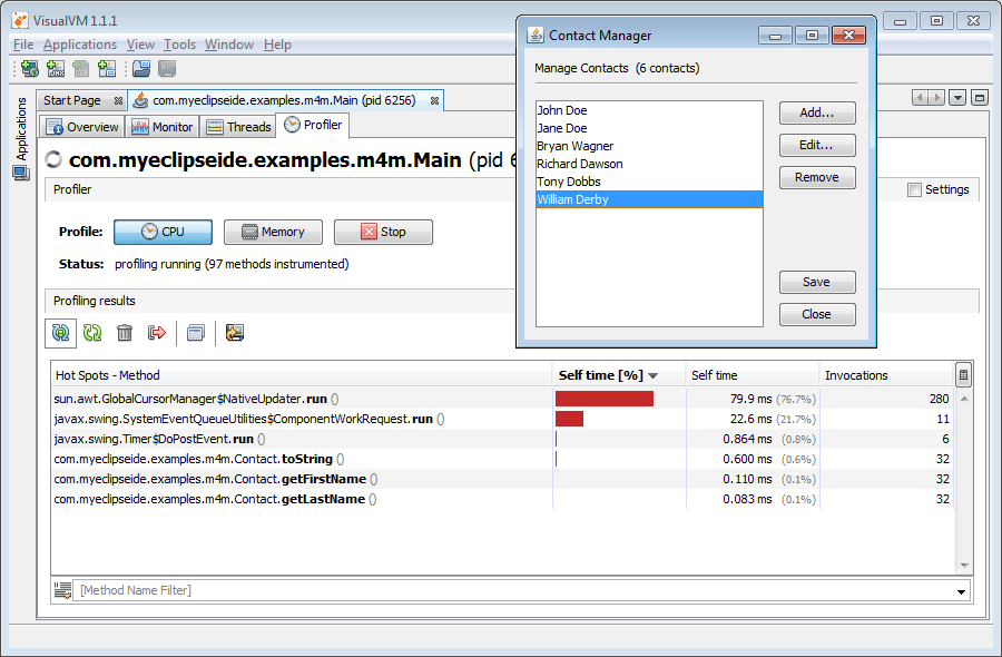 Server Profiling with VisualVM for MyEclipse