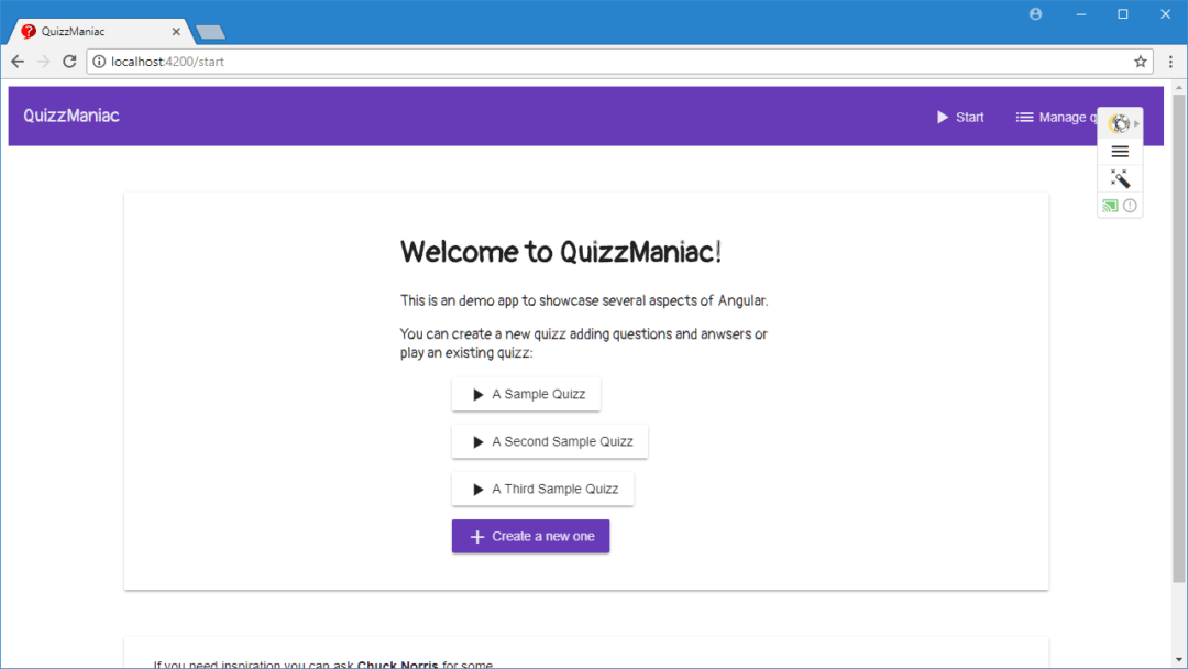Working with the Angular Example Application