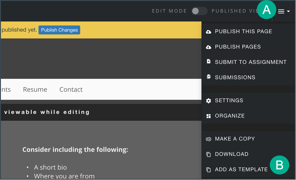 Creating an ePortfolio Template Digication Technology Teaching