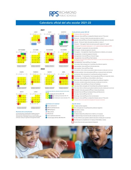 Richmond Tec Holiday Calender 2023 Division Calendar - Richmond Public Schools