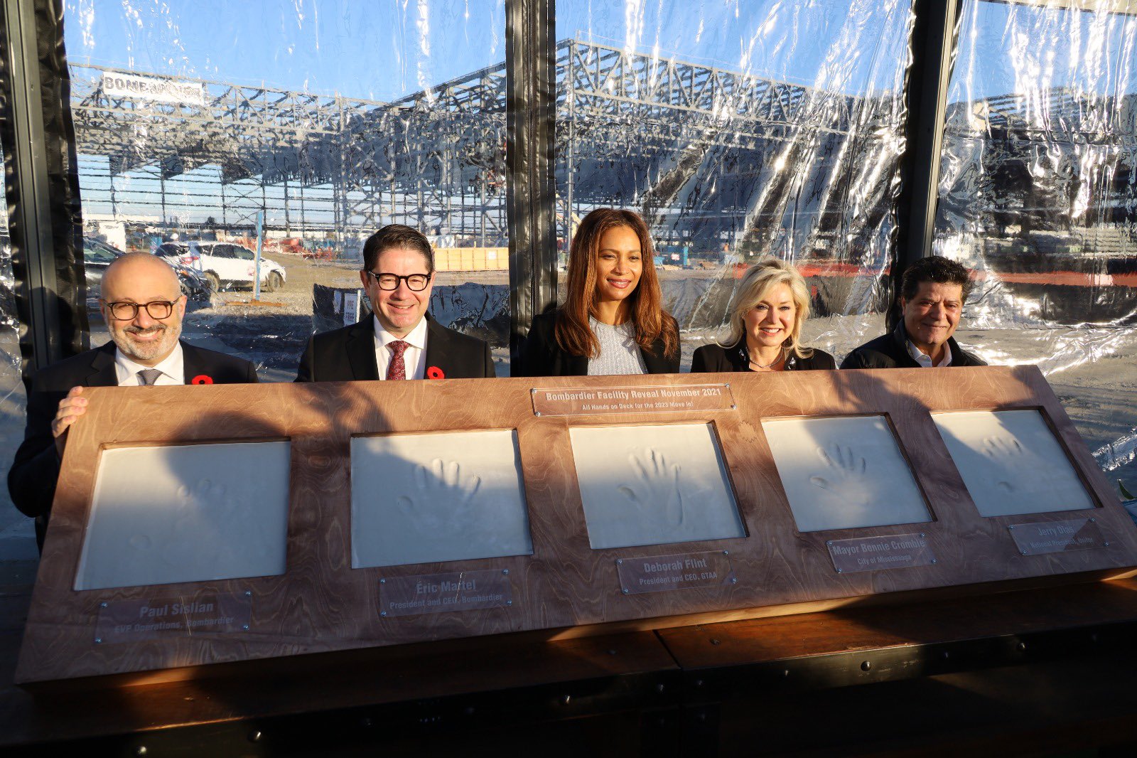 Bombardier Manufacturing Center Construction in Mississauga On Track