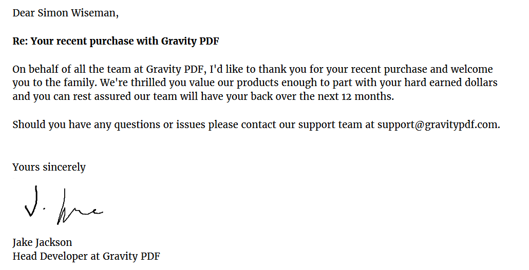 Formal Letter a traditional letter PDF Gravity PDF