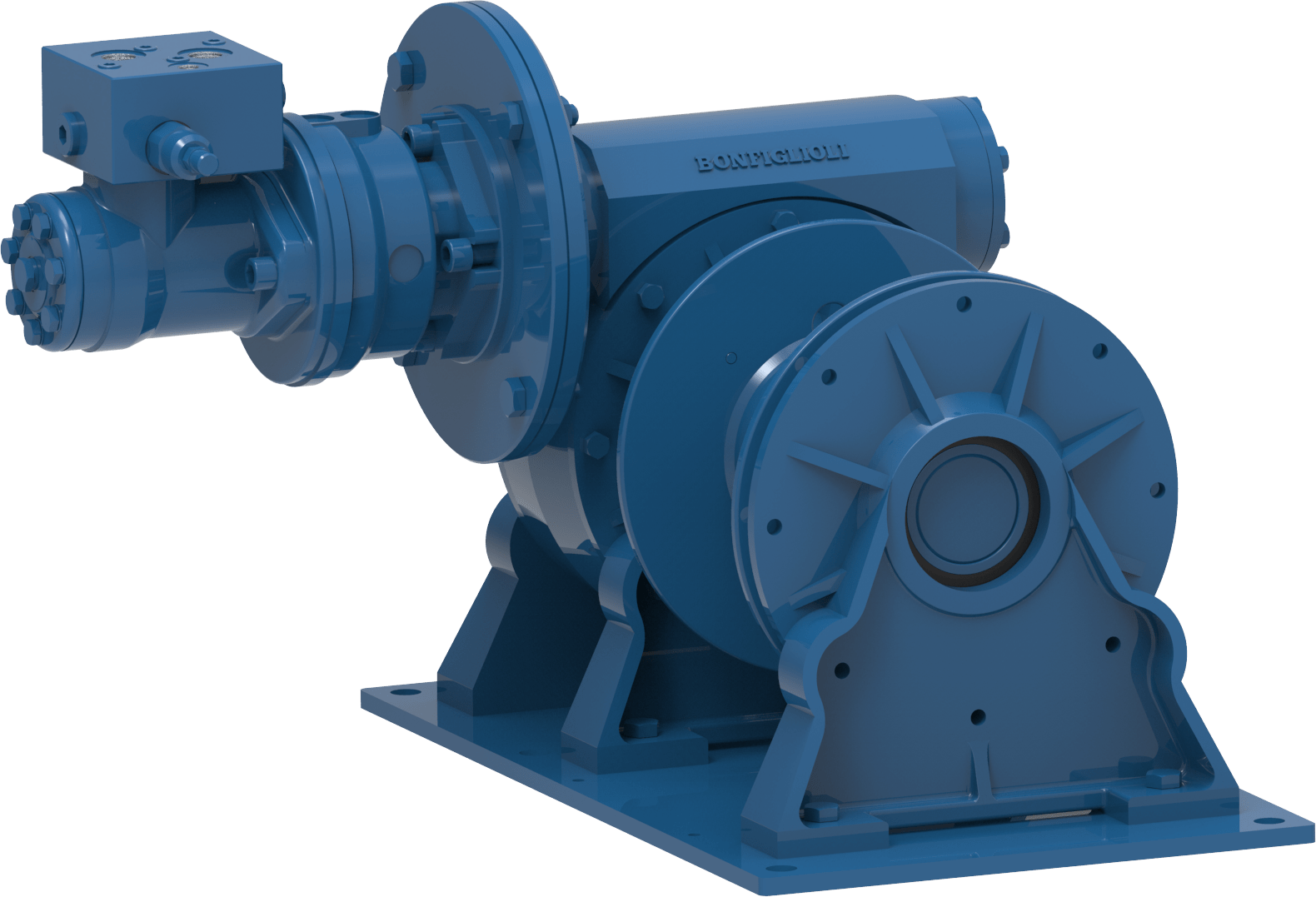 Hydraulic winch 1200 kg 9 m/min