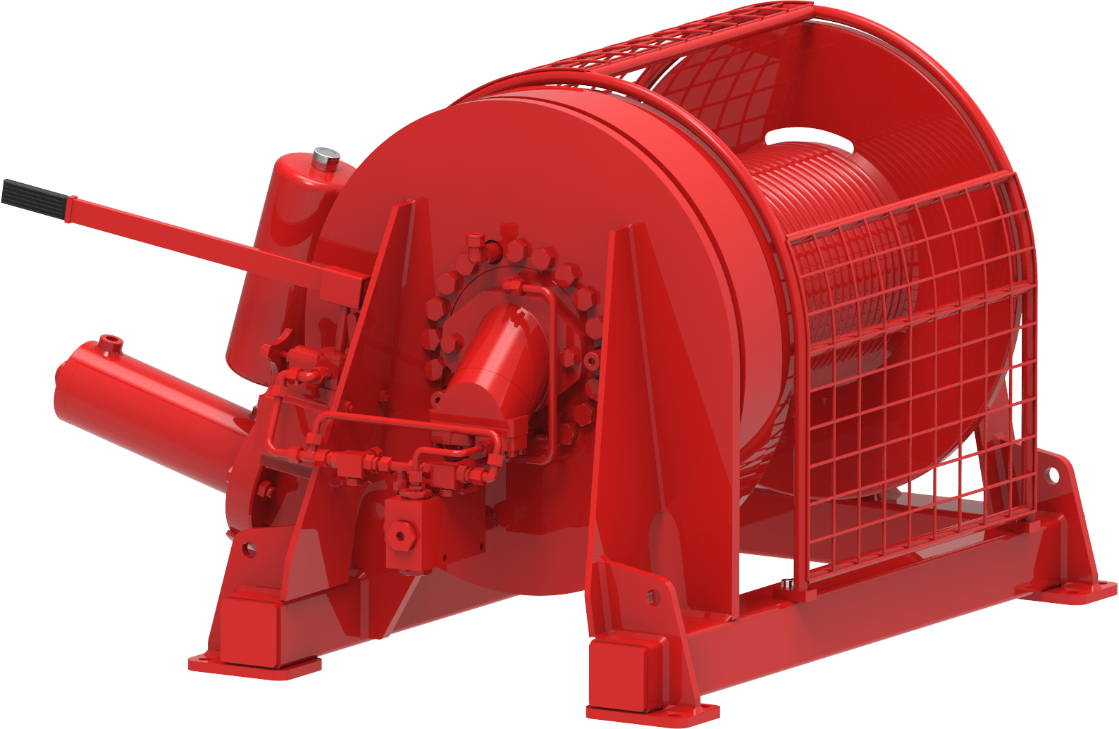 Hydraulic winch 4400 kg 38 m/min