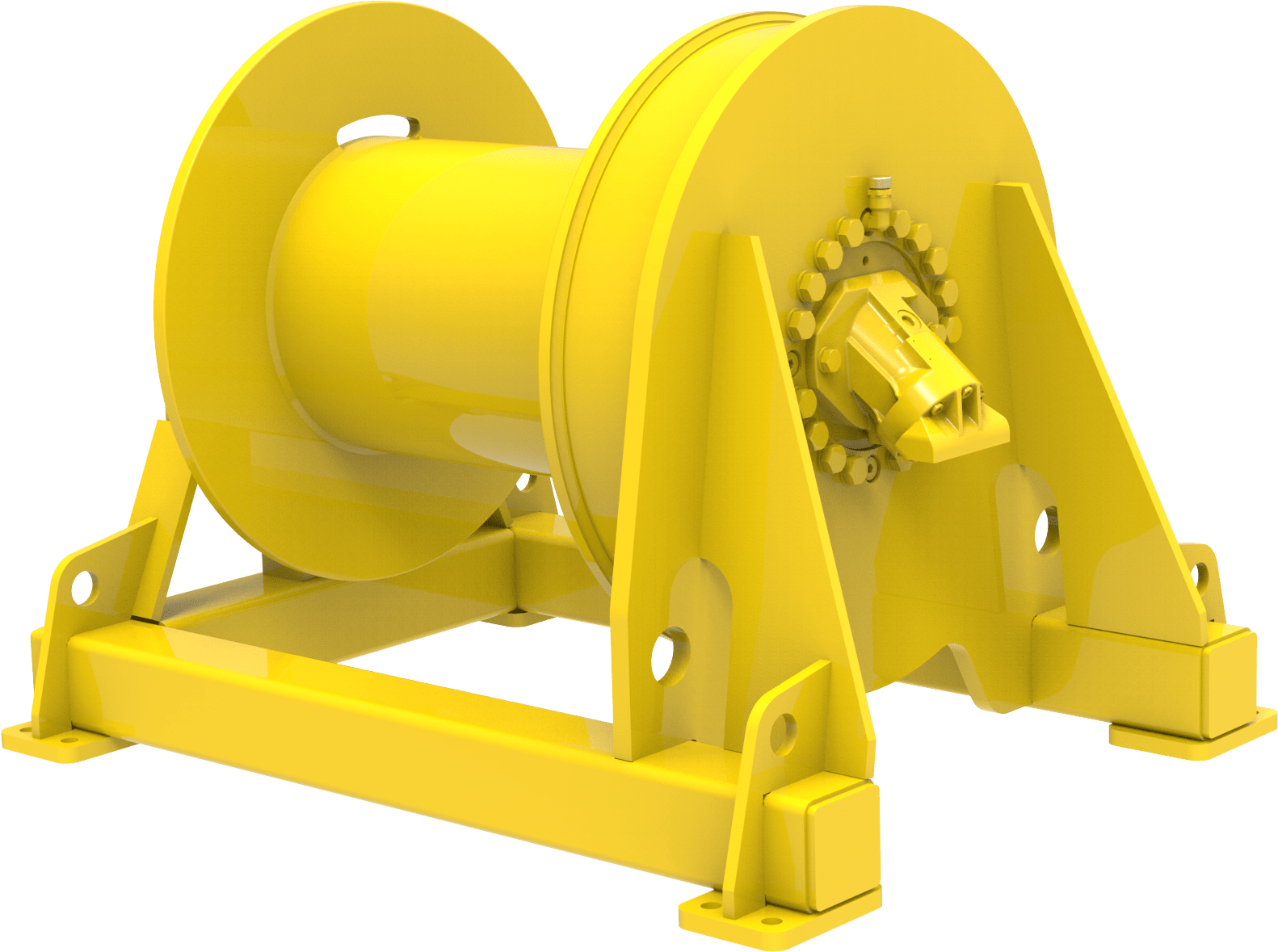 Hydraulic winch 9170 kg 24 m/min