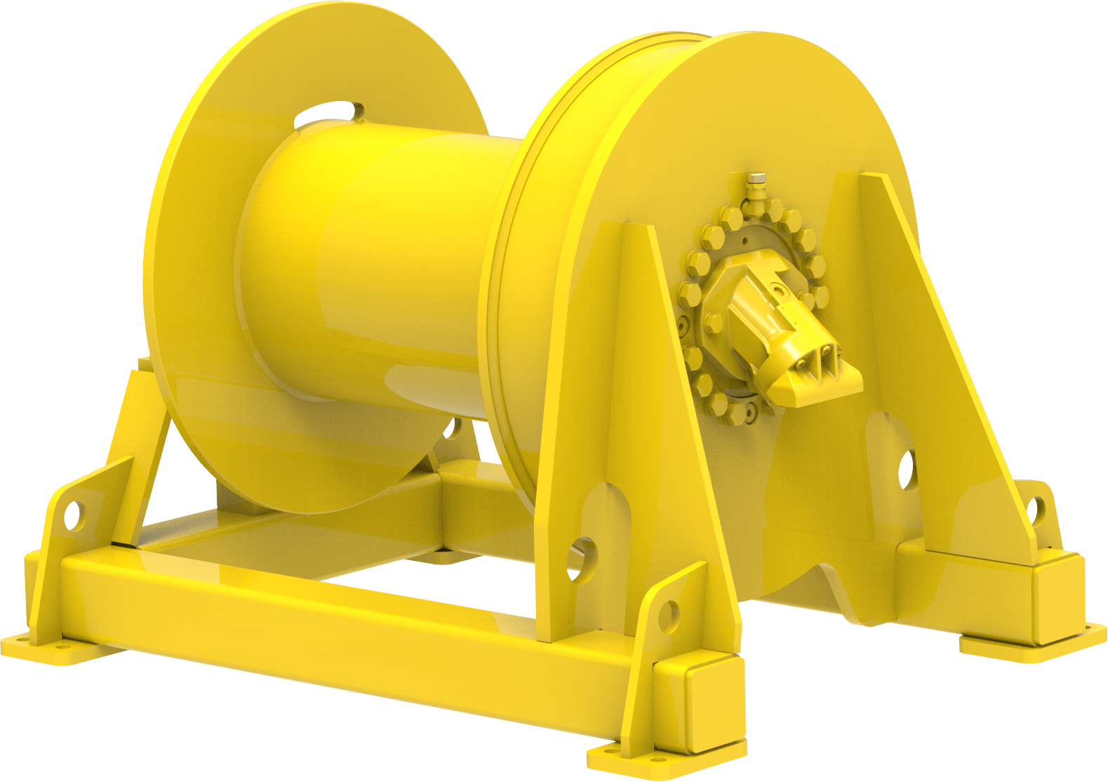 Hydraulic winch 9170 kg 24 m/min