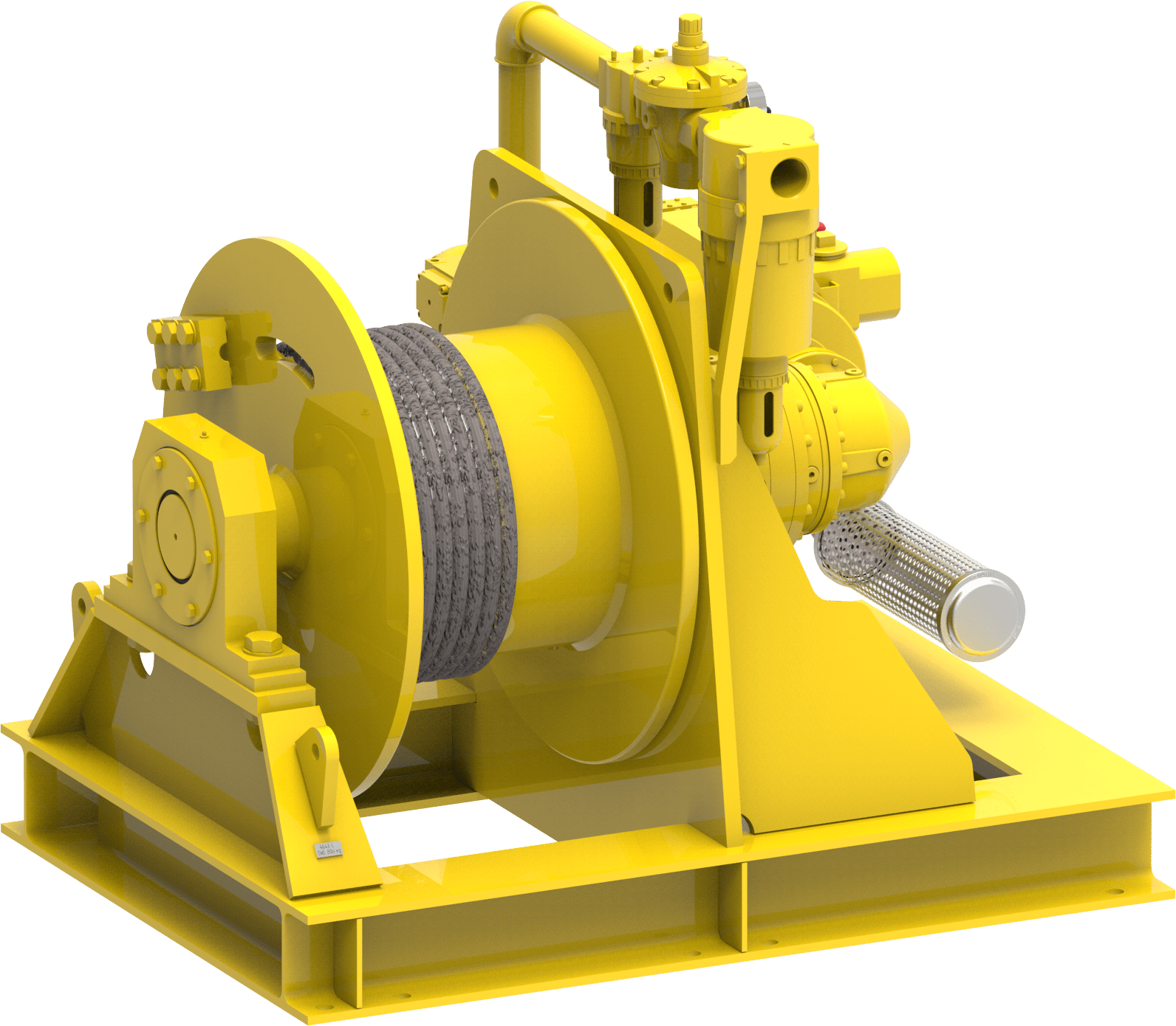 Pneumatic winch 4000 kg 24 m/min