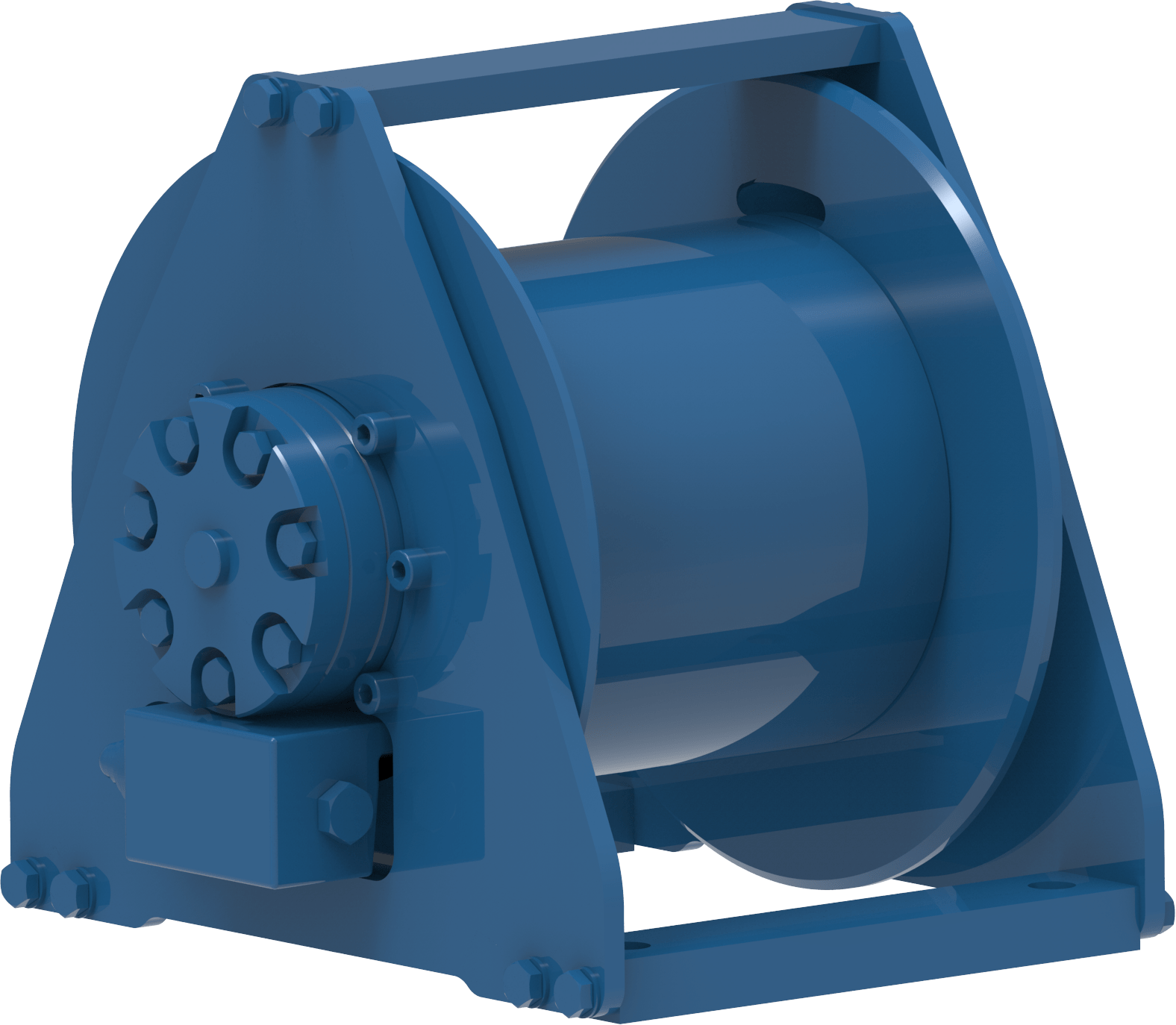 Hydraulic winch 5700 kg 27 m/min