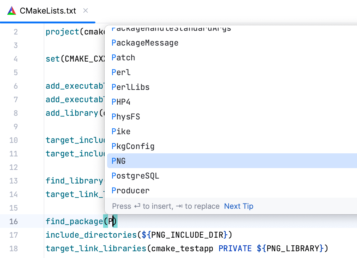 Quick CMake tutorial CLion Documentation