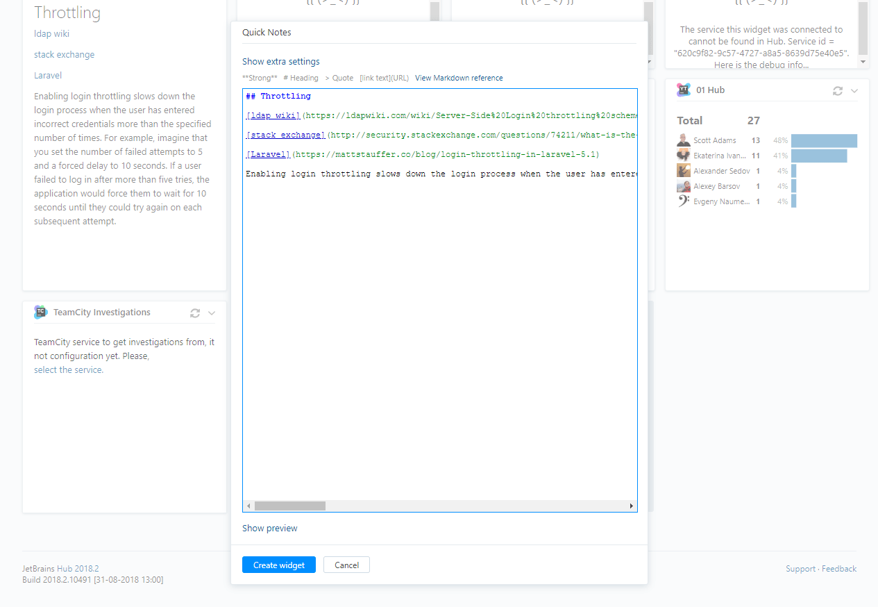 Quick Notes Widgets Hub