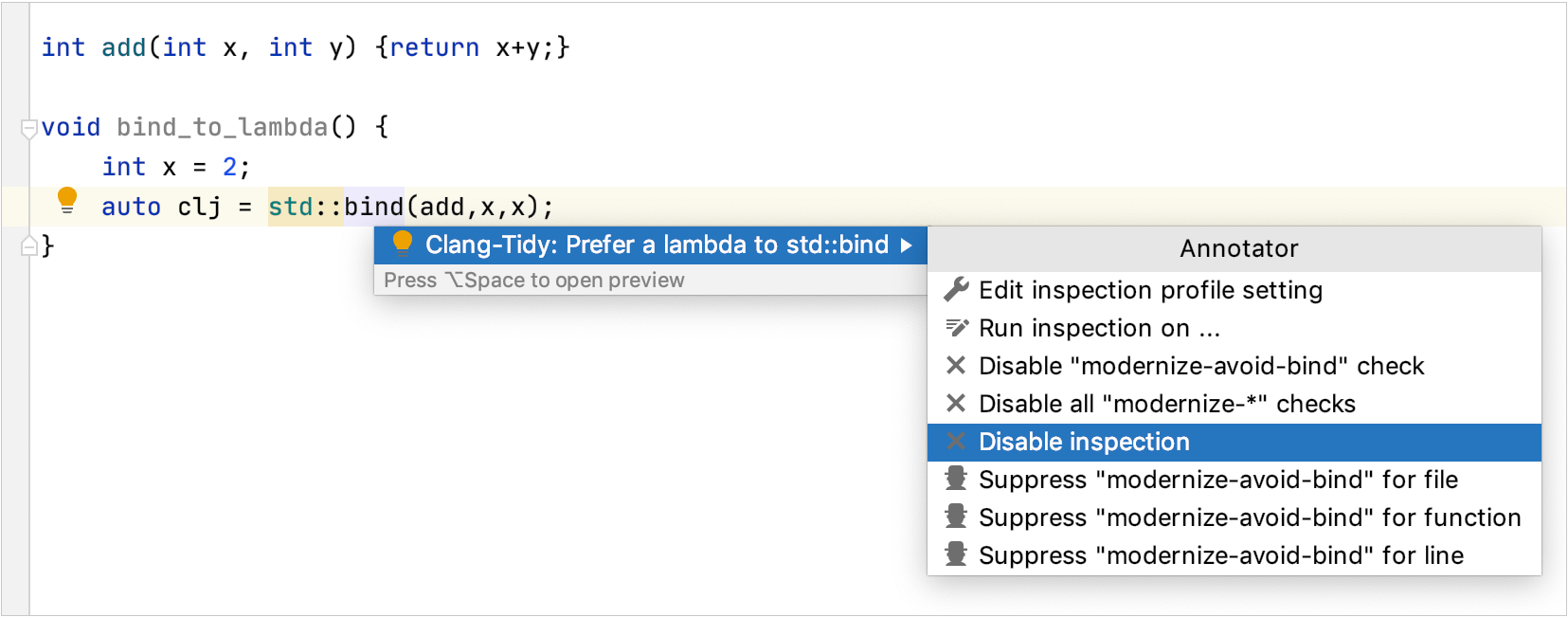 ClangTidy Integration Help CLion