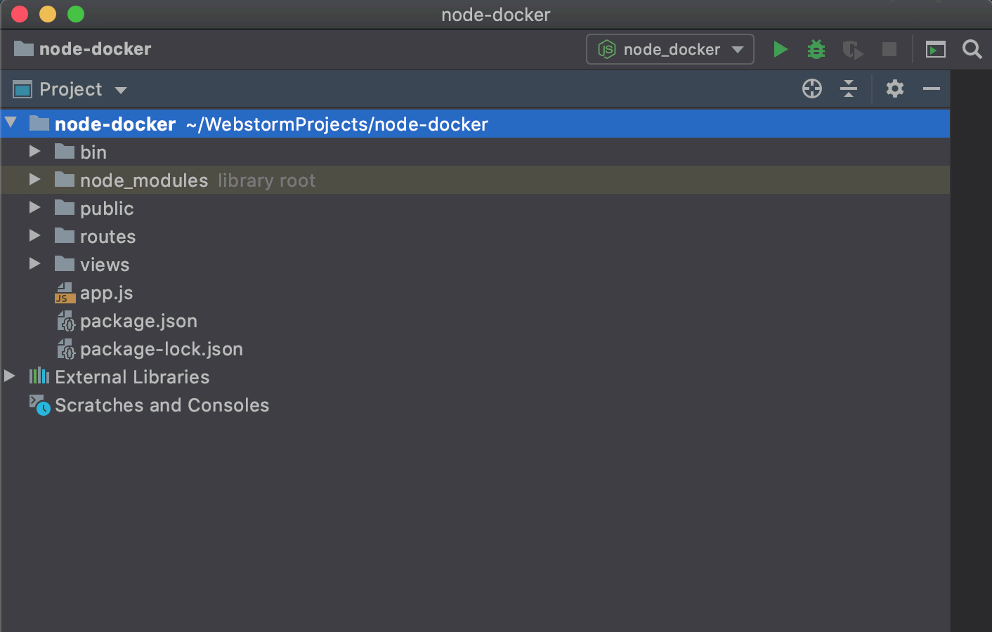 Configure Node.js Remote Interpreter Dialog—Storm