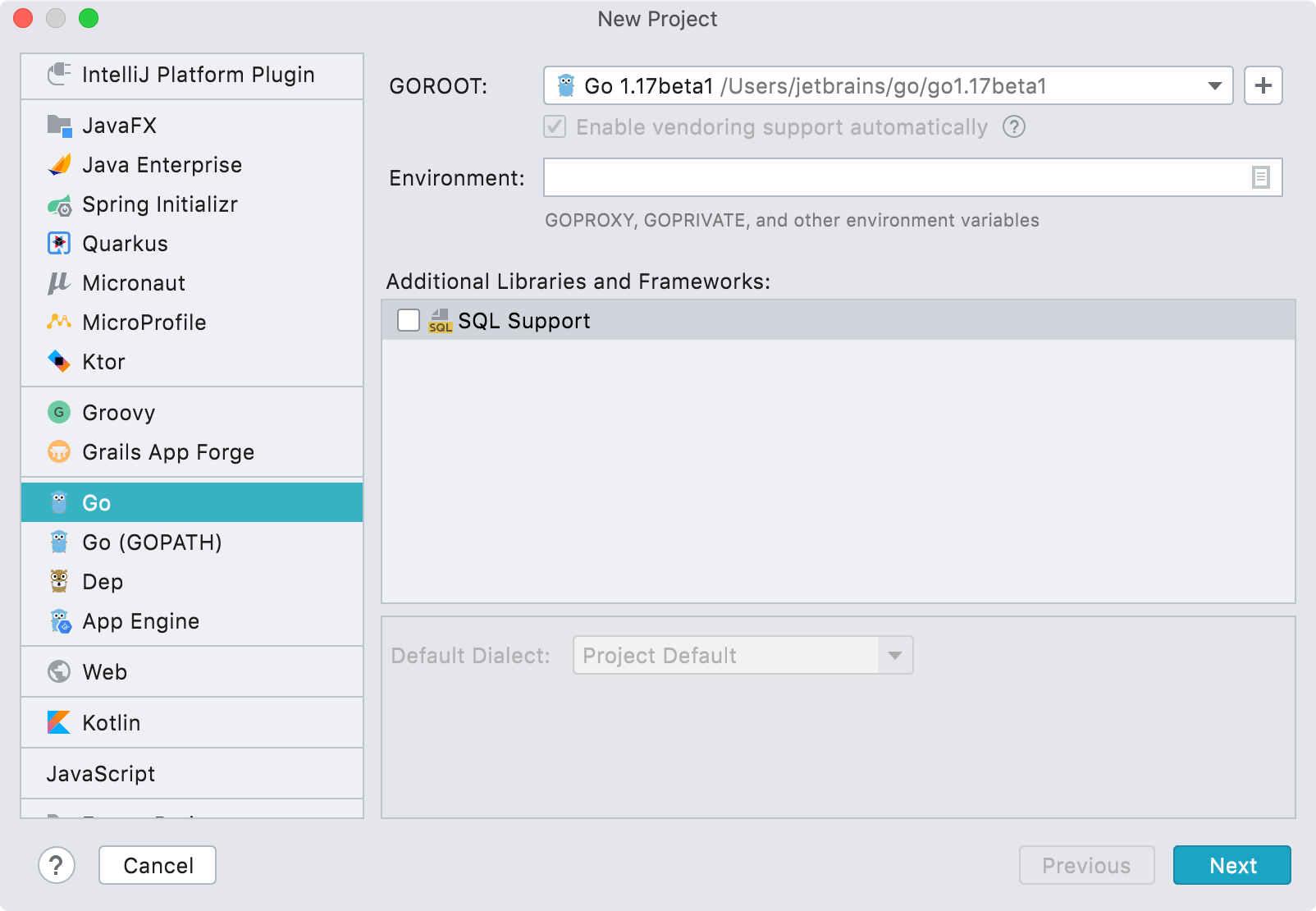 Go IntelliJ IDEA