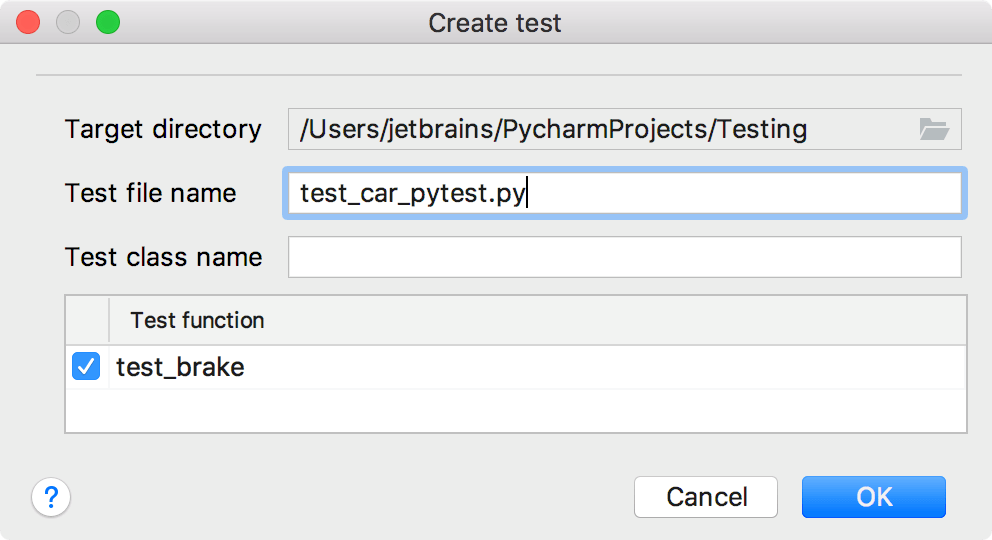 Pytest PyCharm