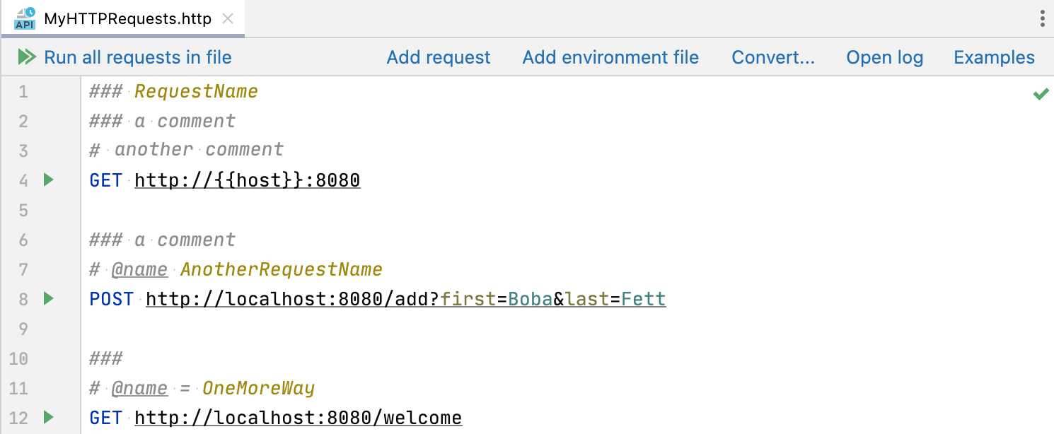 HTTP Client IntelliJ IDEA