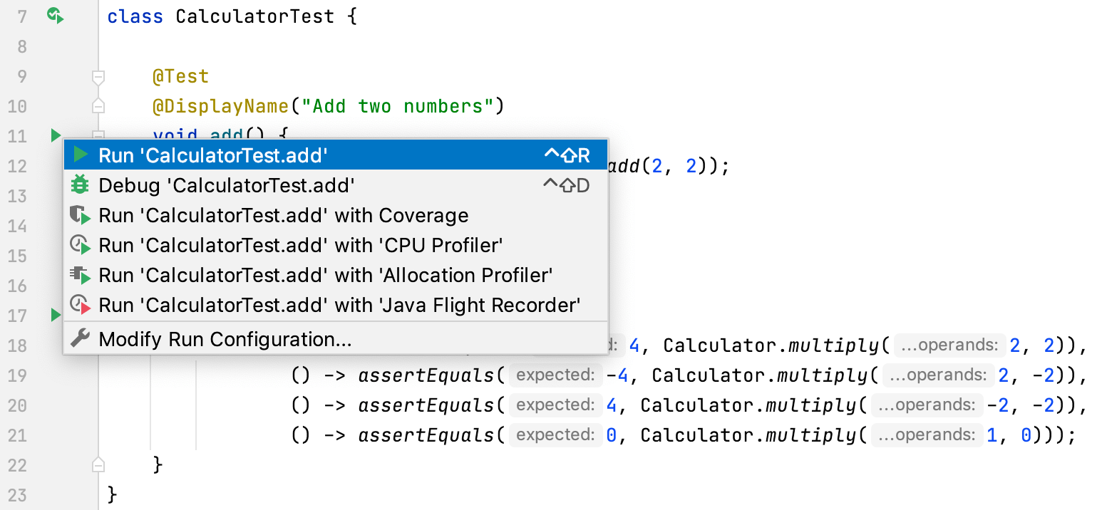 JUnit 5 IntelliJ IDEA