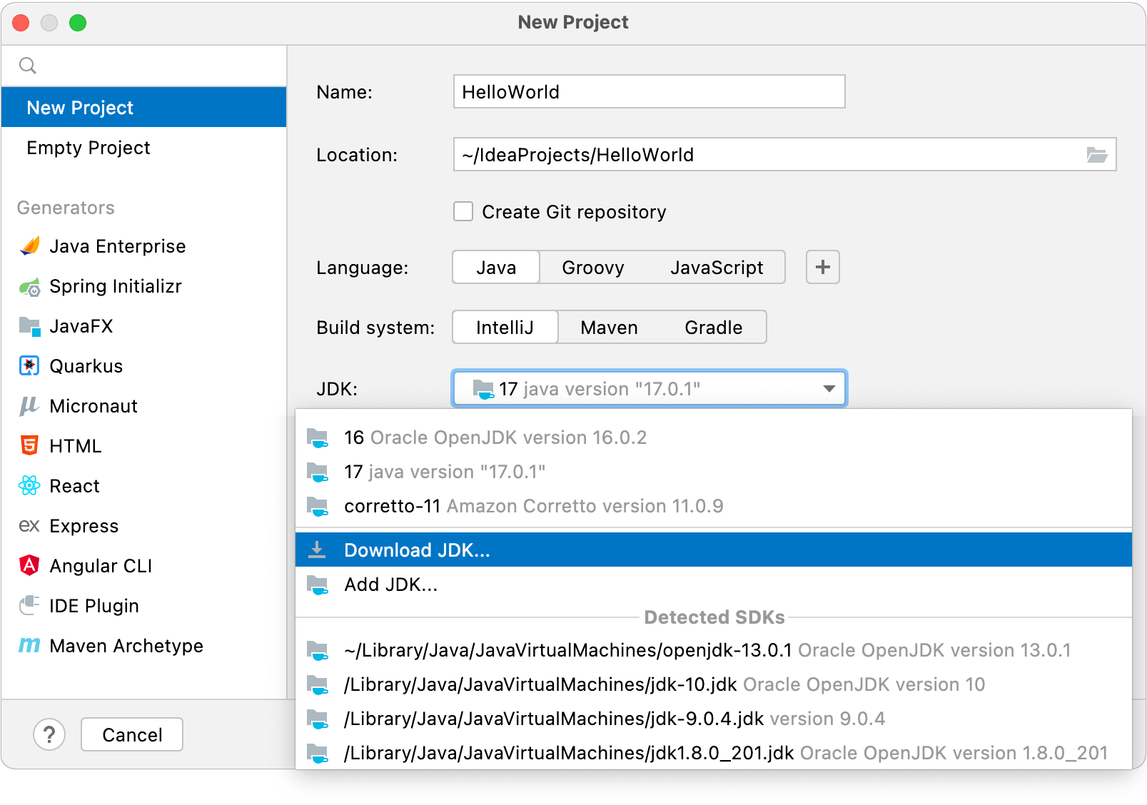 Как создать пакет в java в intellij idea