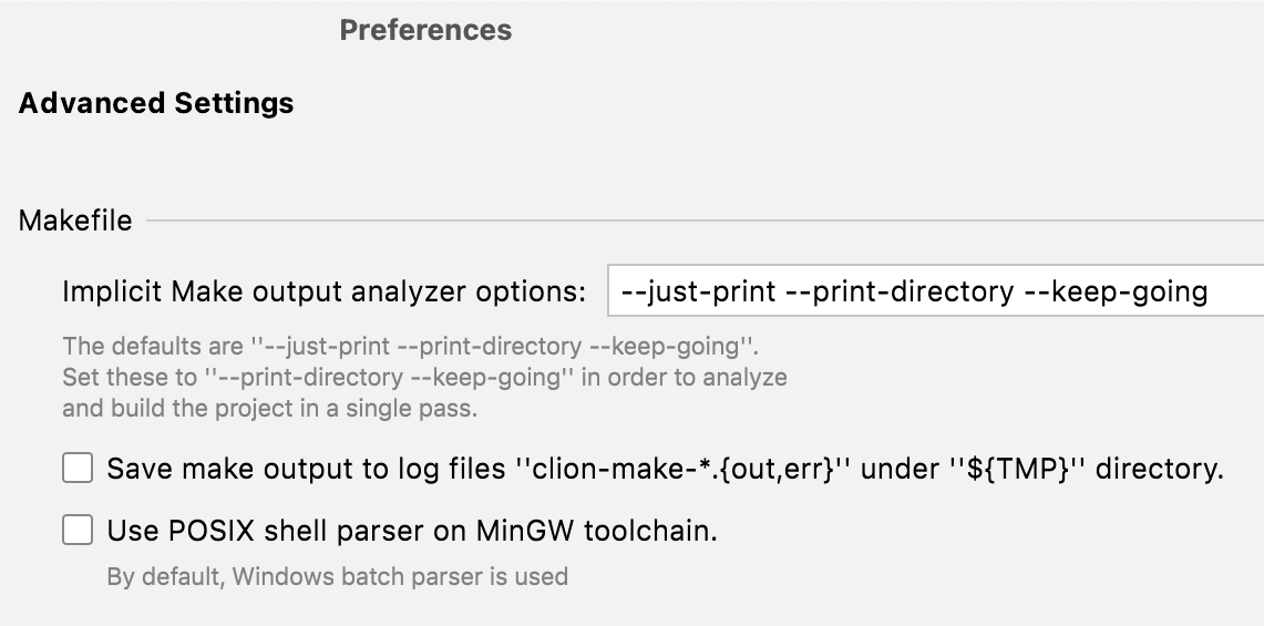 Makefile projects CLion Documentation