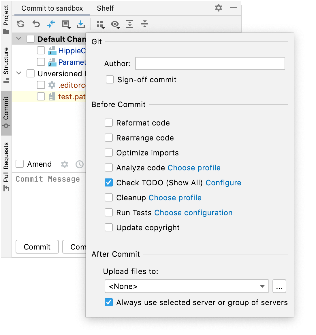 Commit and push changes to Git repository IntelliJ IDEA Documentation