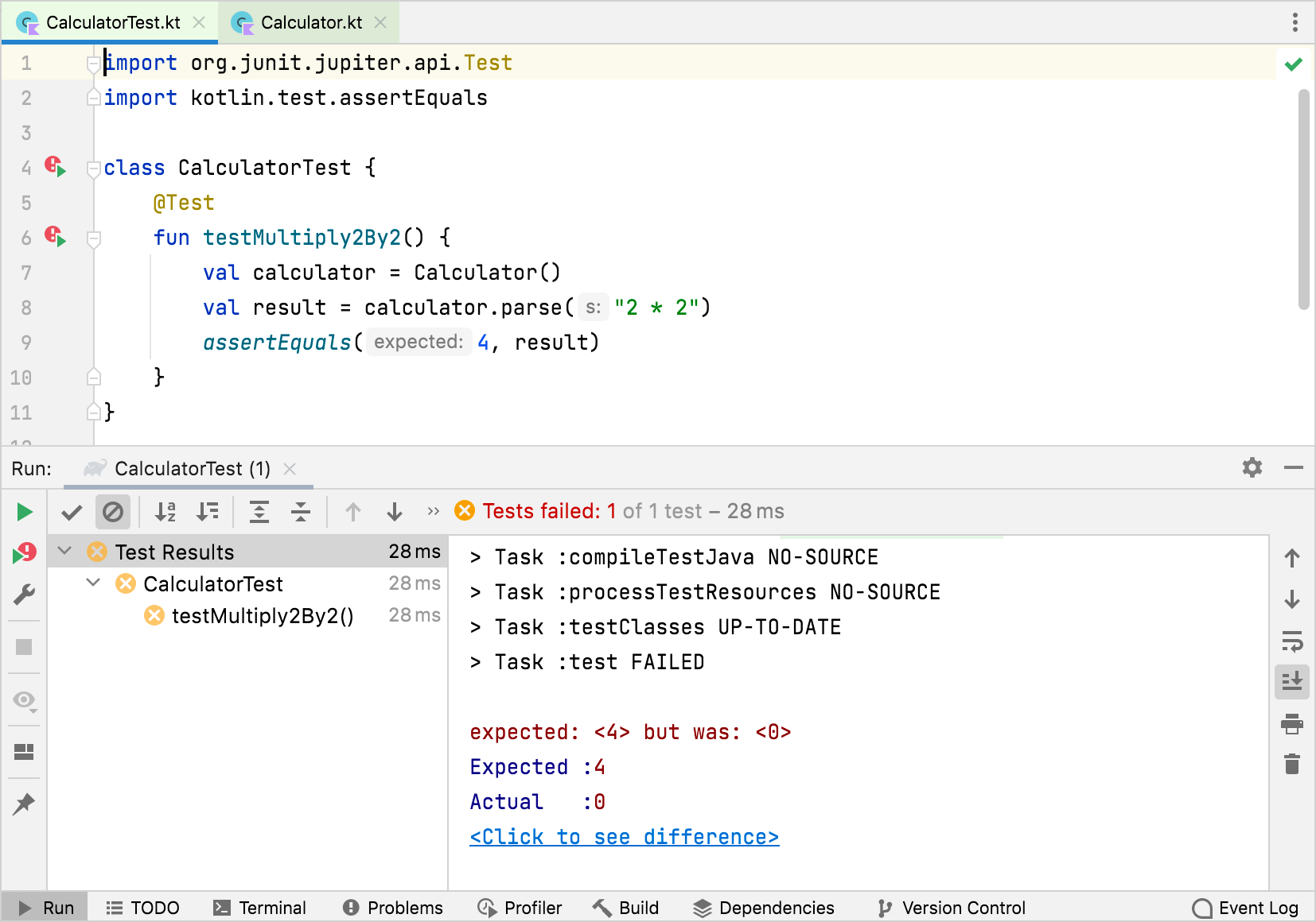 Tutorial Testdriven development with Kotlin IntelliJ IDEA Documentation