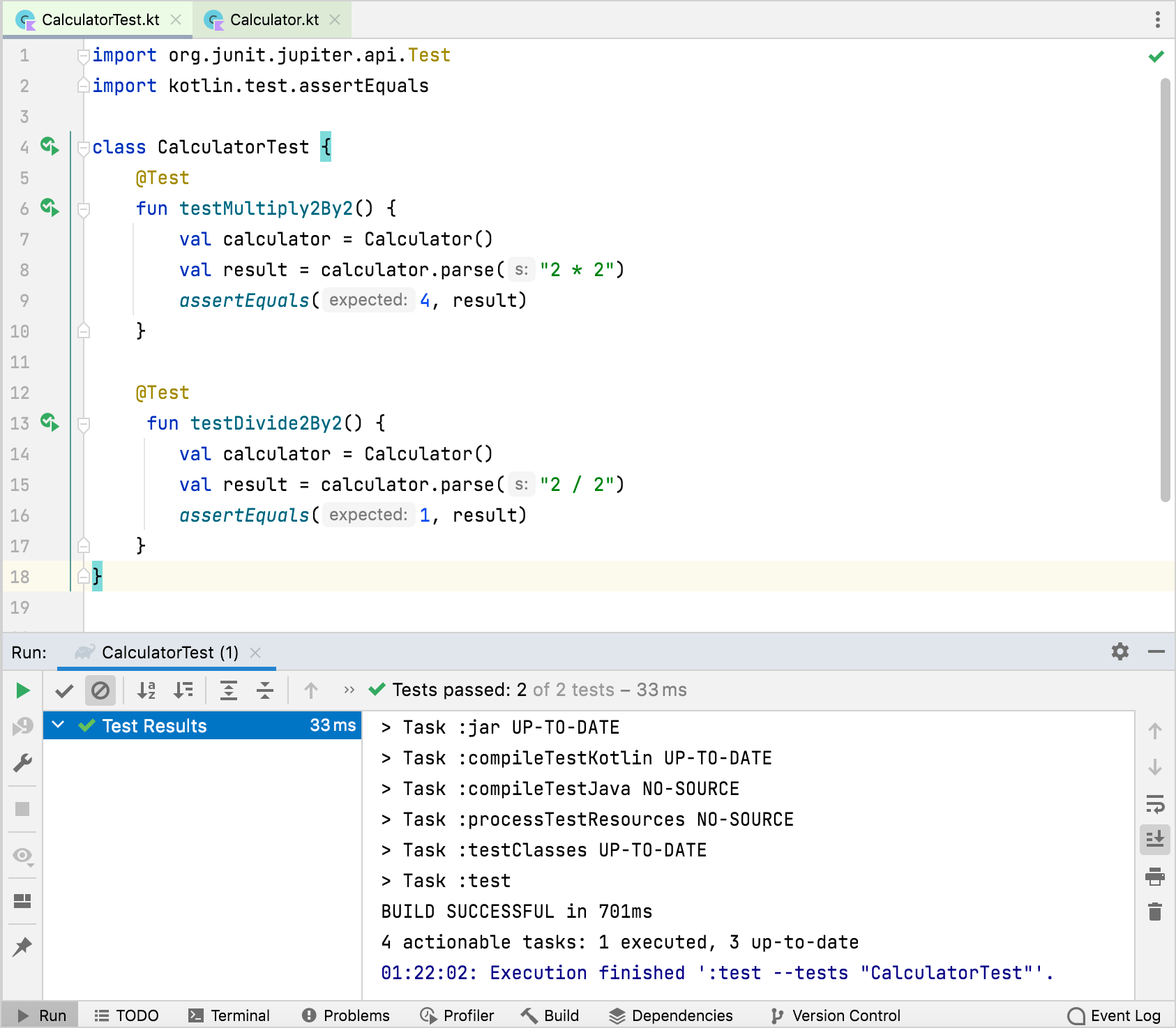 Tutorial Testdriven development with Kotlin IntelliJ IDEA Documentation