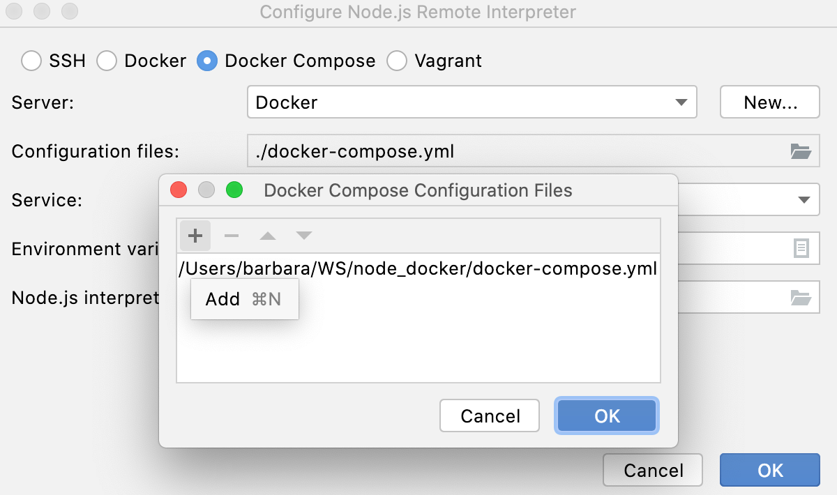 Node.js with Docker Compose IntelliJ IDEA Documentation