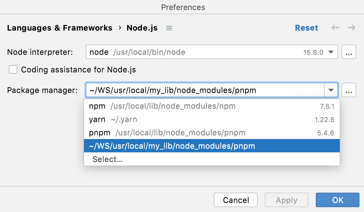 npm, pnpm, and Yarn IntelliJ IDEA Documentation
