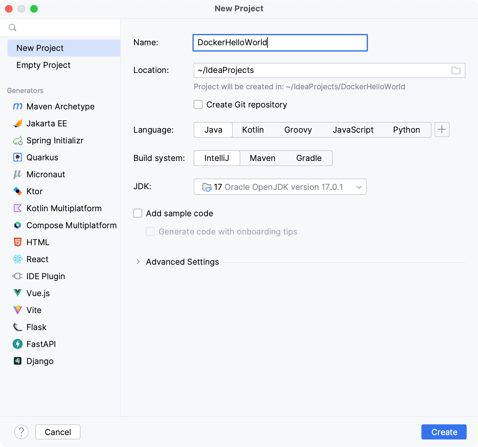 Dockerize a Java application IntelliJ IDEA Documentation