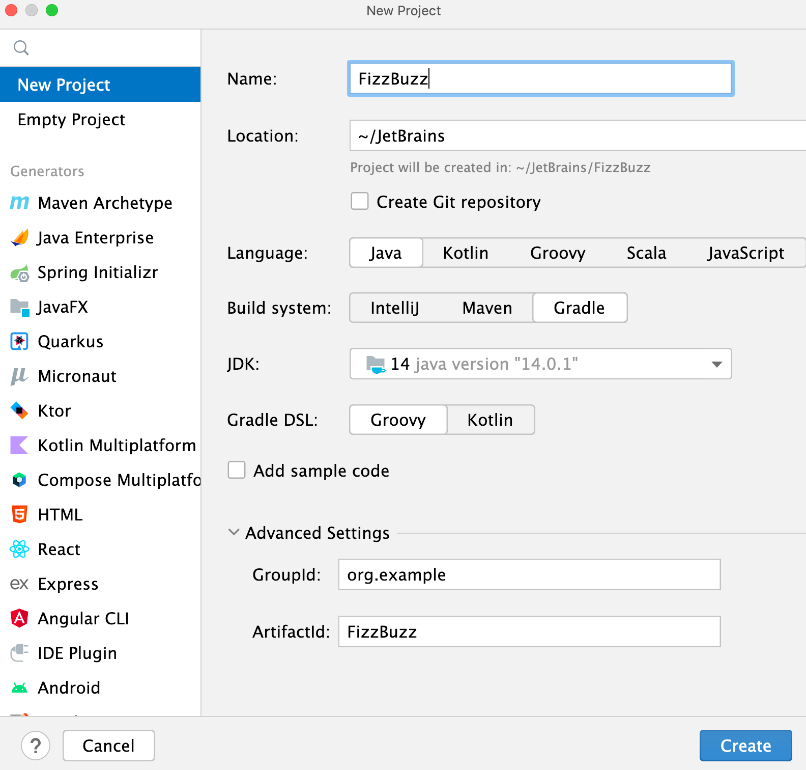 Gradle 入門 IntelliJ IDEA ドキュメント