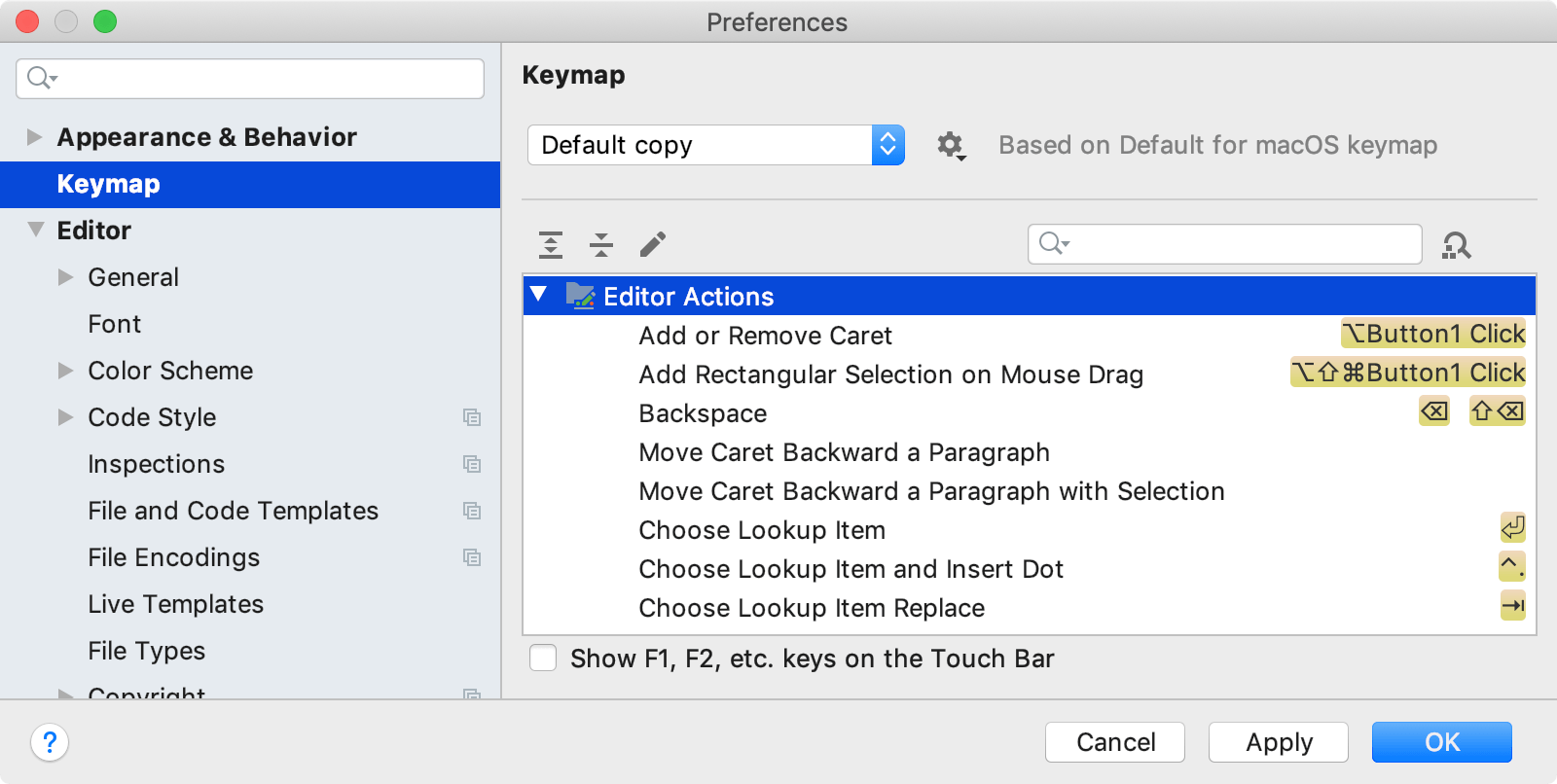 Keyboard shortcuts PhpStorm Documentation