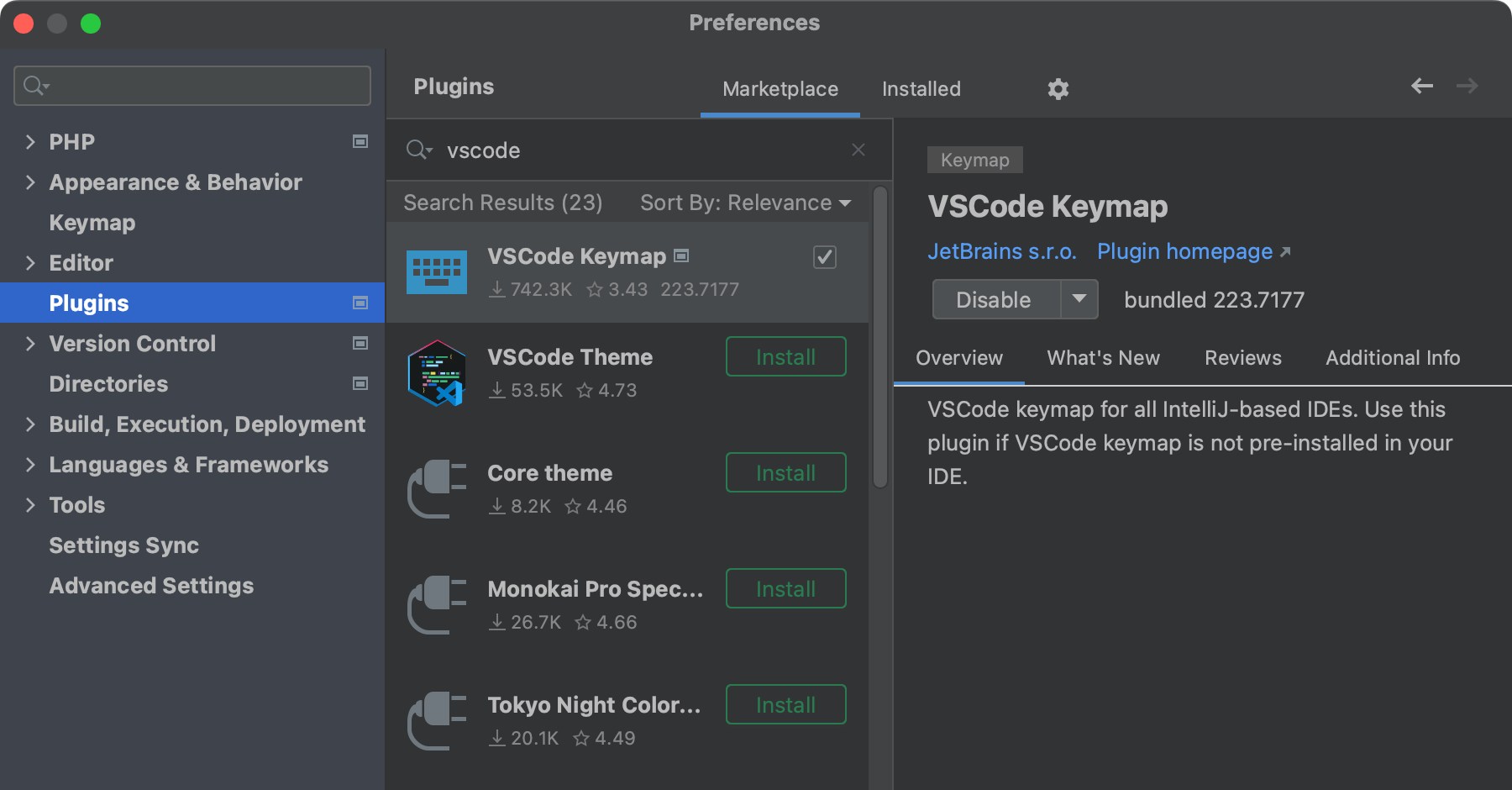 Migrate from VS Code PhpStorm Documentation