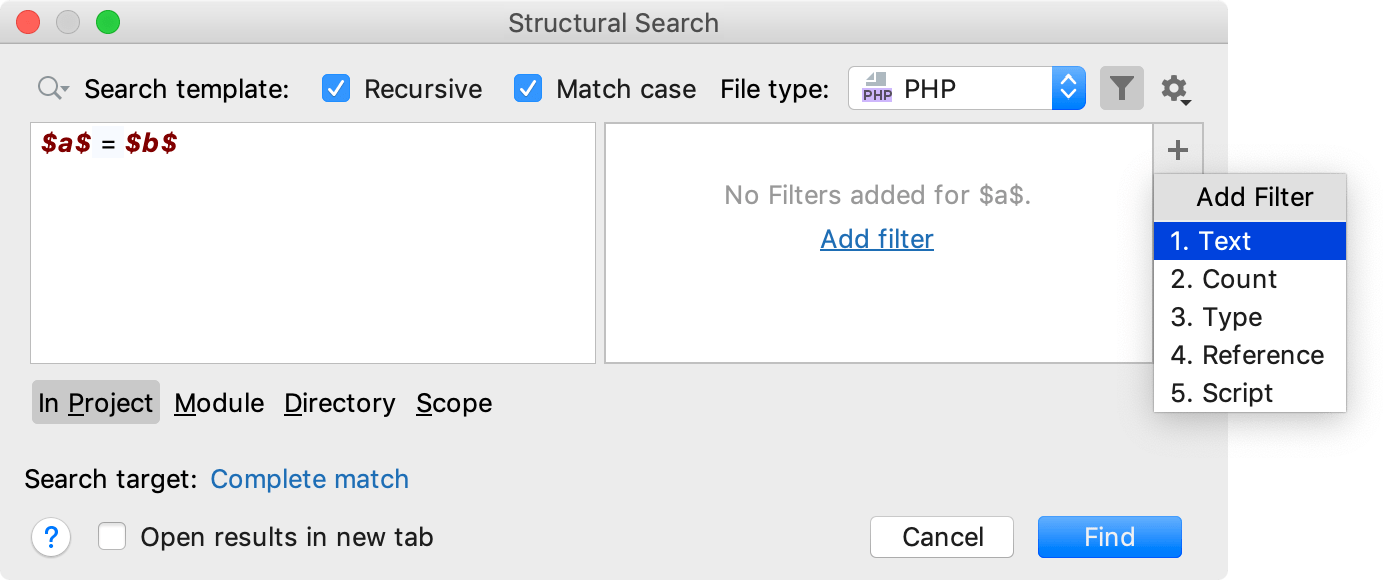 Search Templates PhpStorm Documentation Search Templates PhpStorm Documentation