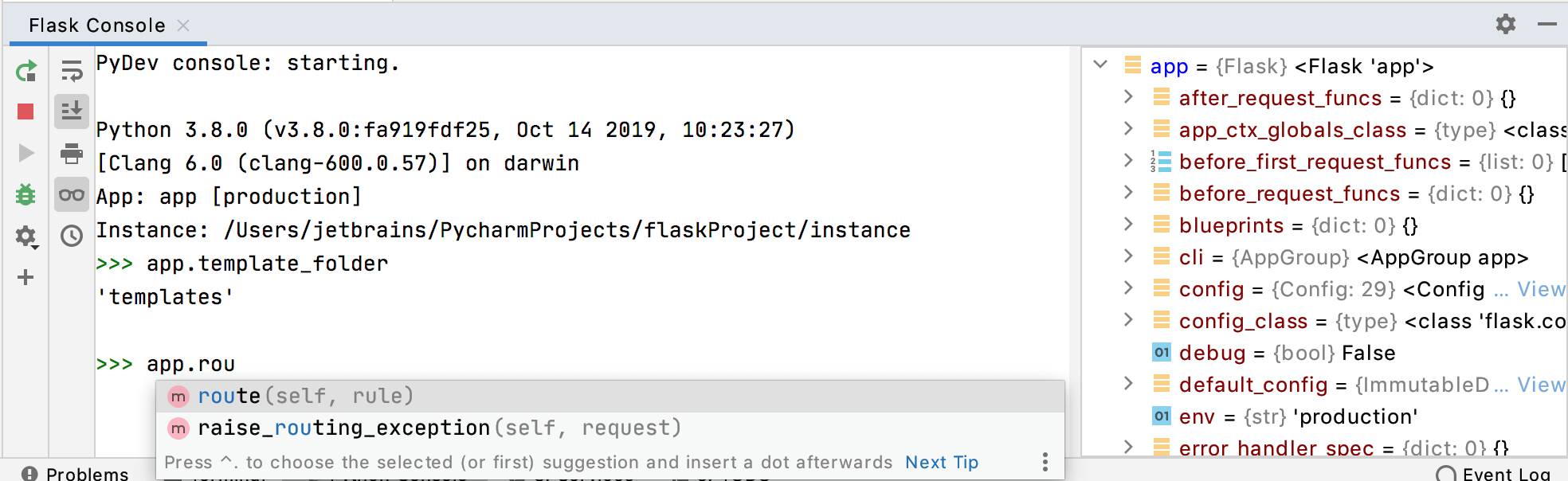 Creating a Flask Project PyCharm Documentation