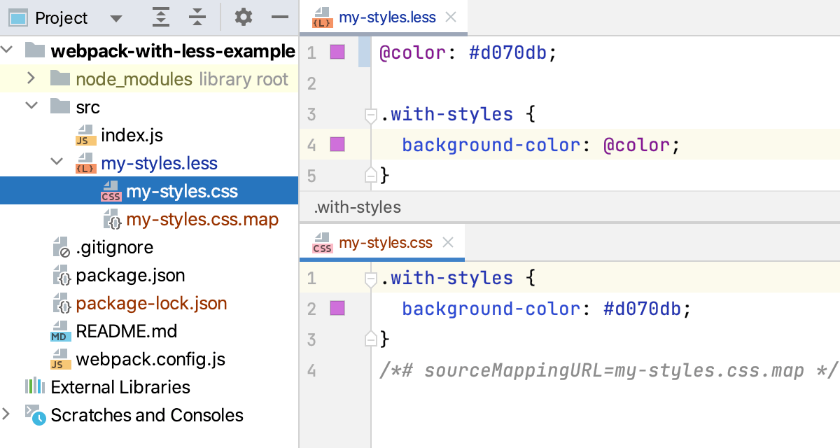 Sass, SCSS, and Less PhpStorm Documentation