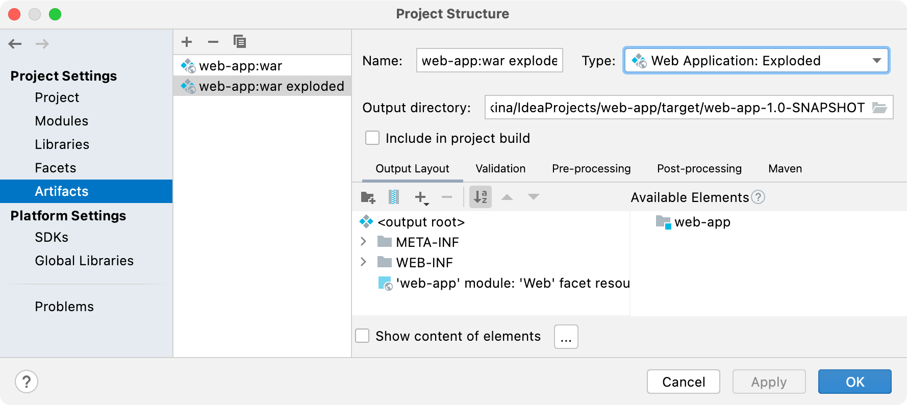 Enable  application support IntelliJ IDEA Documentation