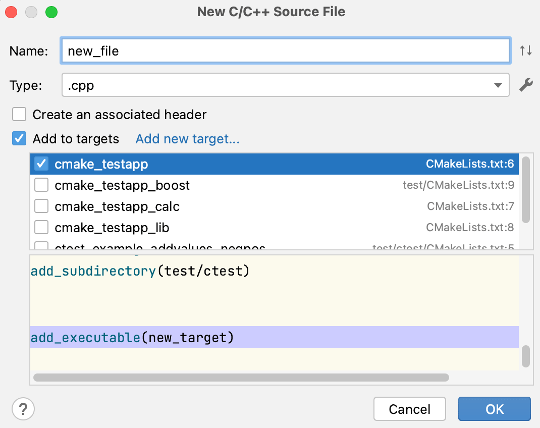 Manage CMake project files CLion Documentation