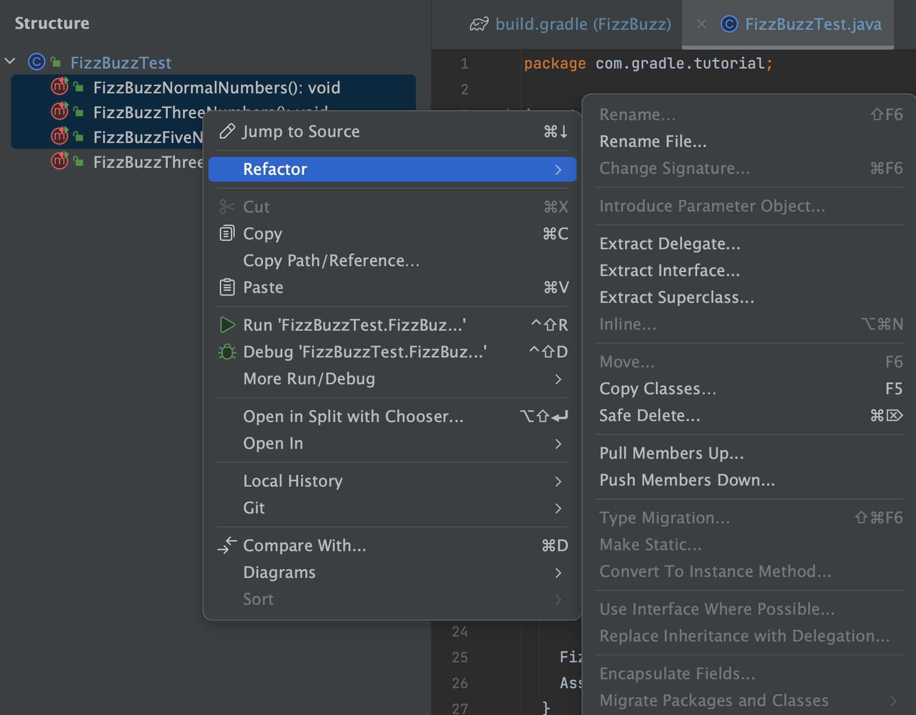 Code refactoring IntelliJ IDEA Documentation