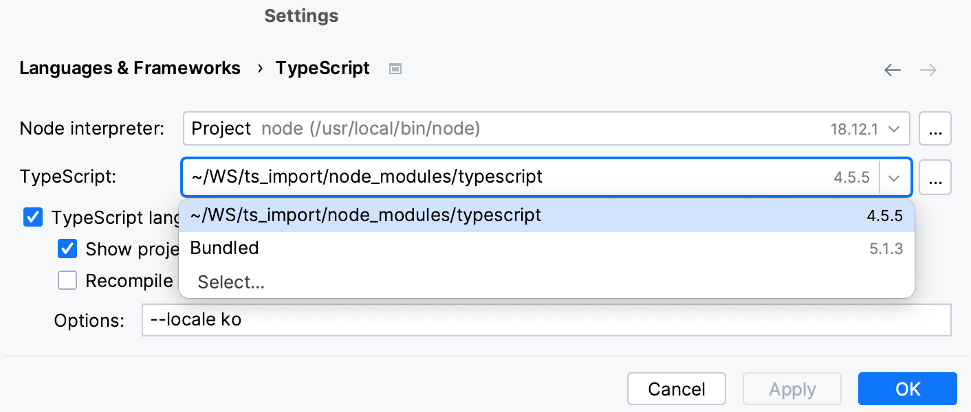 TypeScript IntelliJ IDEA Documentation